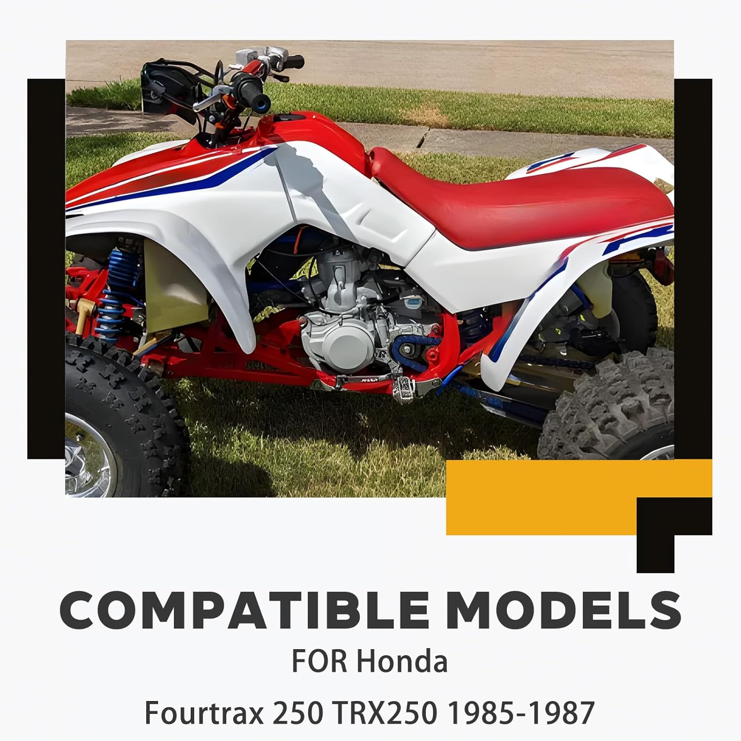 Rear Axle Shaft & Nuts for Honda Fourtrax 250 TRX250 1985-1987 42311-HA8-000