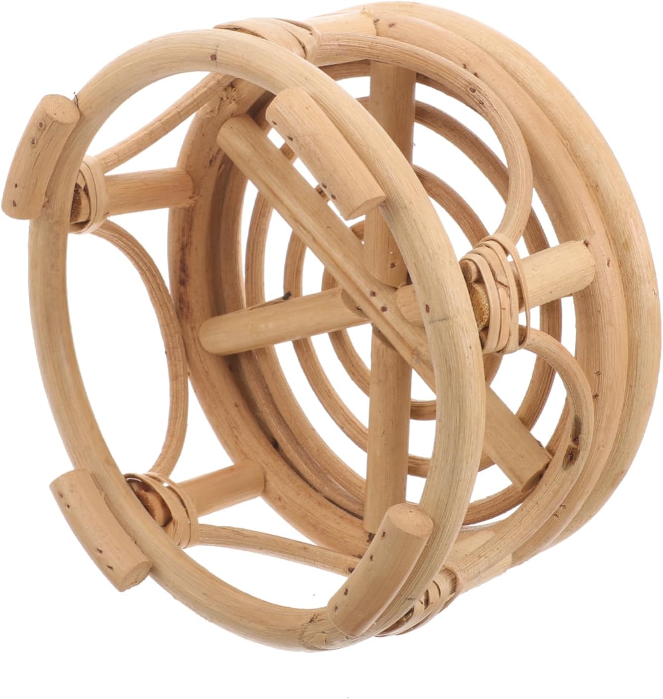 HANABASS Rattan Planter Stand for Indoor Plants Woven Flower Pot Holder Decorative Plant Stand for Balcony Office and Home and Rustic Design