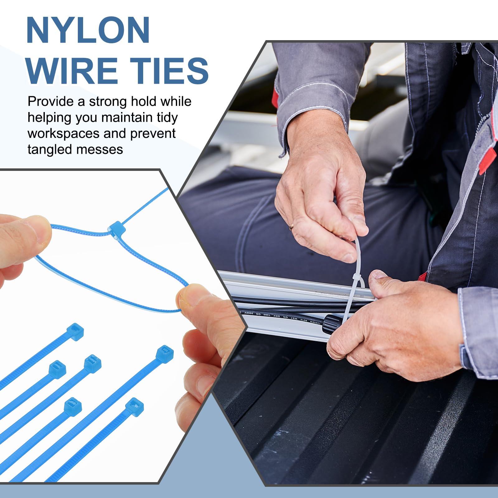 PATIKIL Cable Zip Ties 8 Inch - Image 4