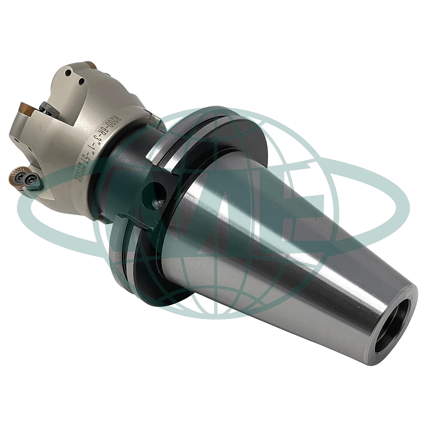 CME 3" 90° Indexable Face Mill w/ CAT50 Arbor, RCKT1204 Inserts Included, 5 Flutes