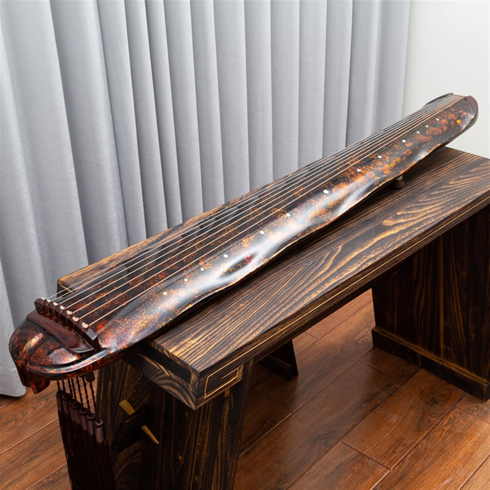Vecchio Strumento Musicale Cinese Tradizionale Guqin Fatto A Mano In Legno Di Abete Di Livello Professionale Professional Guqin