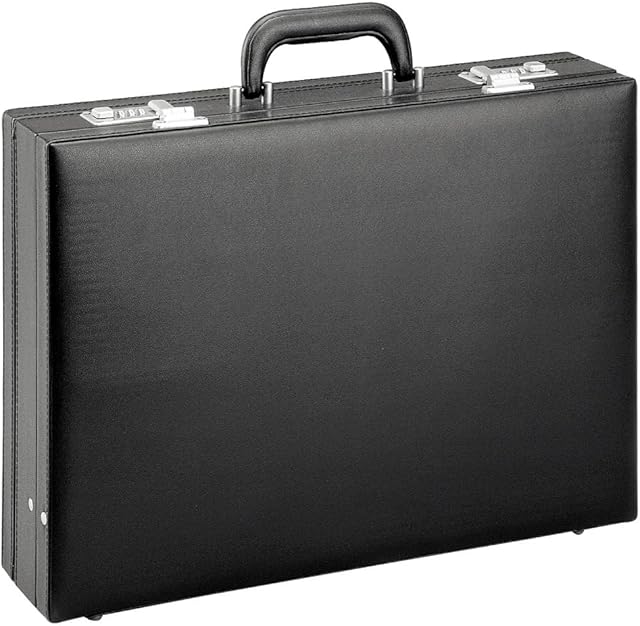 D&N Business Line Briefcase, 44 cm, 15 liters, Black (Schwarz)
