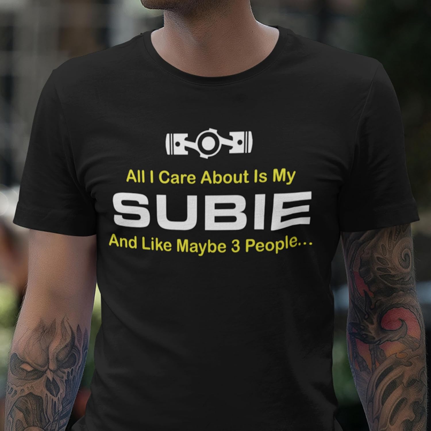 STYLN Subie Generation Cars T-Shirt | Adult Mechanic Japanese Racing Short Sleeve Shirts Gift for Car Automotive Enthusiasts - Image 3