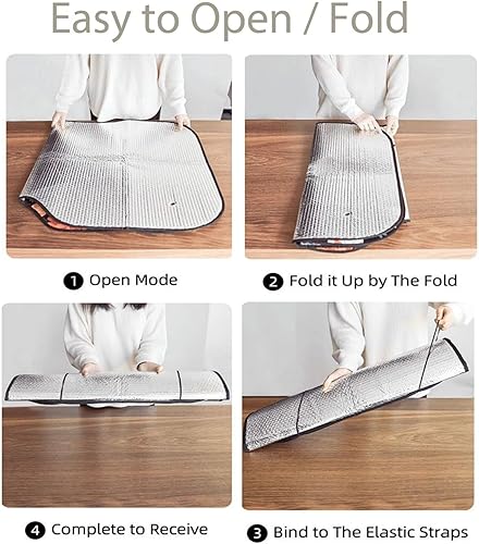 Miniatura 2 de Foruidea Parasol para parabrisas de auto de la Torre Eiffel para automóvil, camión, bloquea los rayos y los rayos del sol, mantiene tu vehículo