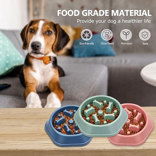 Miniatura 36 de UPSKY Slow Feeder Dog Puzzle Bowl, Interactive Bloat Stop Non-Slide Lick Treat Bowl for Small Medium Dogs (Black)