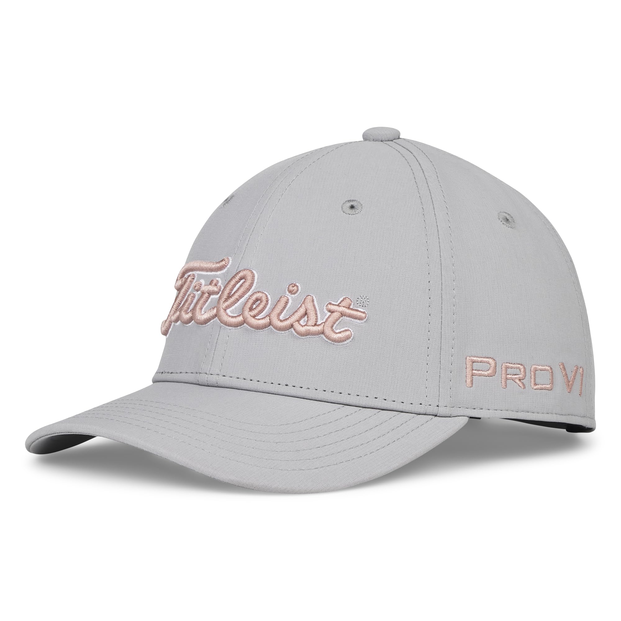 Titleist Junior Tour Performance Golf Cap, Grey/Soft Pink, Adjustable