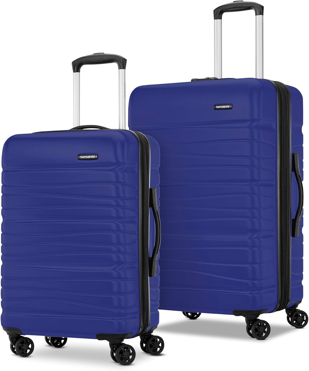 Evolve SE Hardside Expandable Luggage with Spinners | Saphir Blue | 2PC SET (Carry-on/Medium)