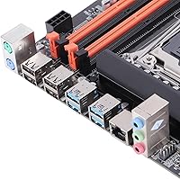 Vista 5 de Placa base de escritorio, DDR4 LGA2011 3 CPU para placa base X99, tarjeta de red Gigabit RTL8111H integrada, canal M.2 NVMEPCIE X4, SATA3.0 USB3.0