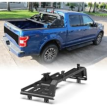 Roll Bar Chase Rack for Full-Size Trucks, w/Spare Tyre Carrier & LED Light Mounting Bracket, 62.2-72.8 Inch Adjustable Width Roll Bar for 1994-2026 Dodge Ram 1500/2500/3500/1997-2026 Ford F-150