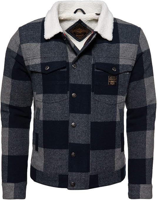 superdry checked jacket