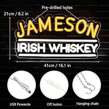 ウイスキー Whiskey ネオン LED 看板 Irish BAR PUB ウイスキー Whiskey ネオン LED 看板 Irish BAR PUB