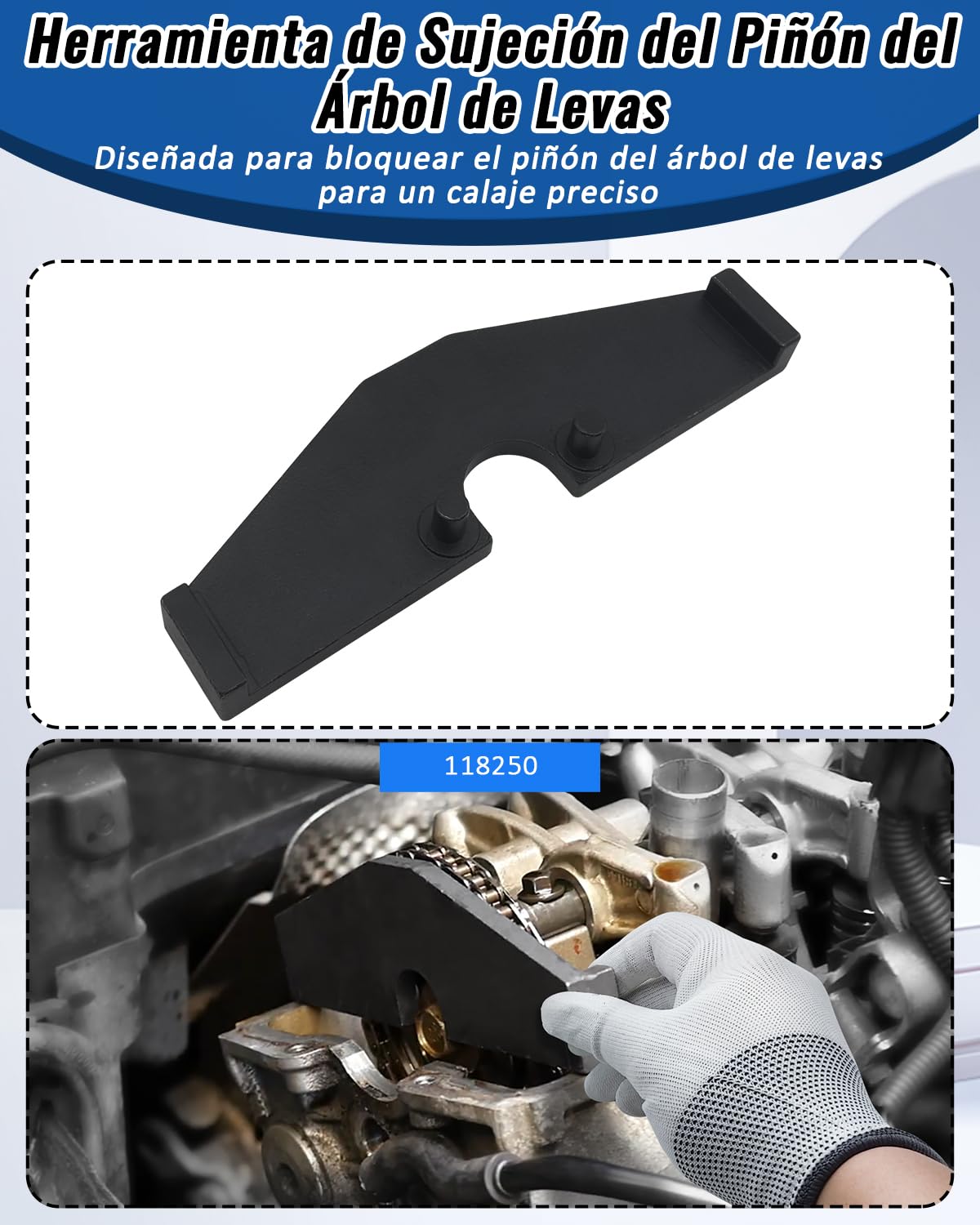 Herramientas de Calado distribucion Compatible con BMW Mini Cooper W10 W11 R50 R52 R53, Juego de Bloqueo y sujeción del árbol de levas del Motor, reemplaza OEM 118240, 118250, 118370