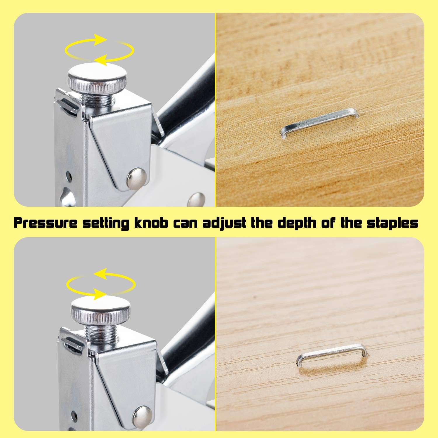 Bеѕt Dеаl Prоduсt WETOLS Staple Gun, Heavy Duty Staple Gun, 3 in 1 Manual Nail Gun with 2400 Staples(D, U and T-Type), for Upholstery, Material Repair, Carpentry, Decoration, Furniture, DIY - DY808