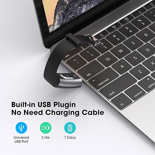 Miniatura 6 de Rastreador de actividad física con monitor de oxígeno en sangre de frecuencia cardíaca, rastreador de actividad, monitor de sueño, rastreador de