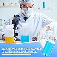 Vista 6 de Tatuo 48 Pcs 8 oz 250 ml Polypropylene Reagent Bottle Plastic Sample Bottles with Screw Caps Translucent PP Sample Containers with Lid for Liquids