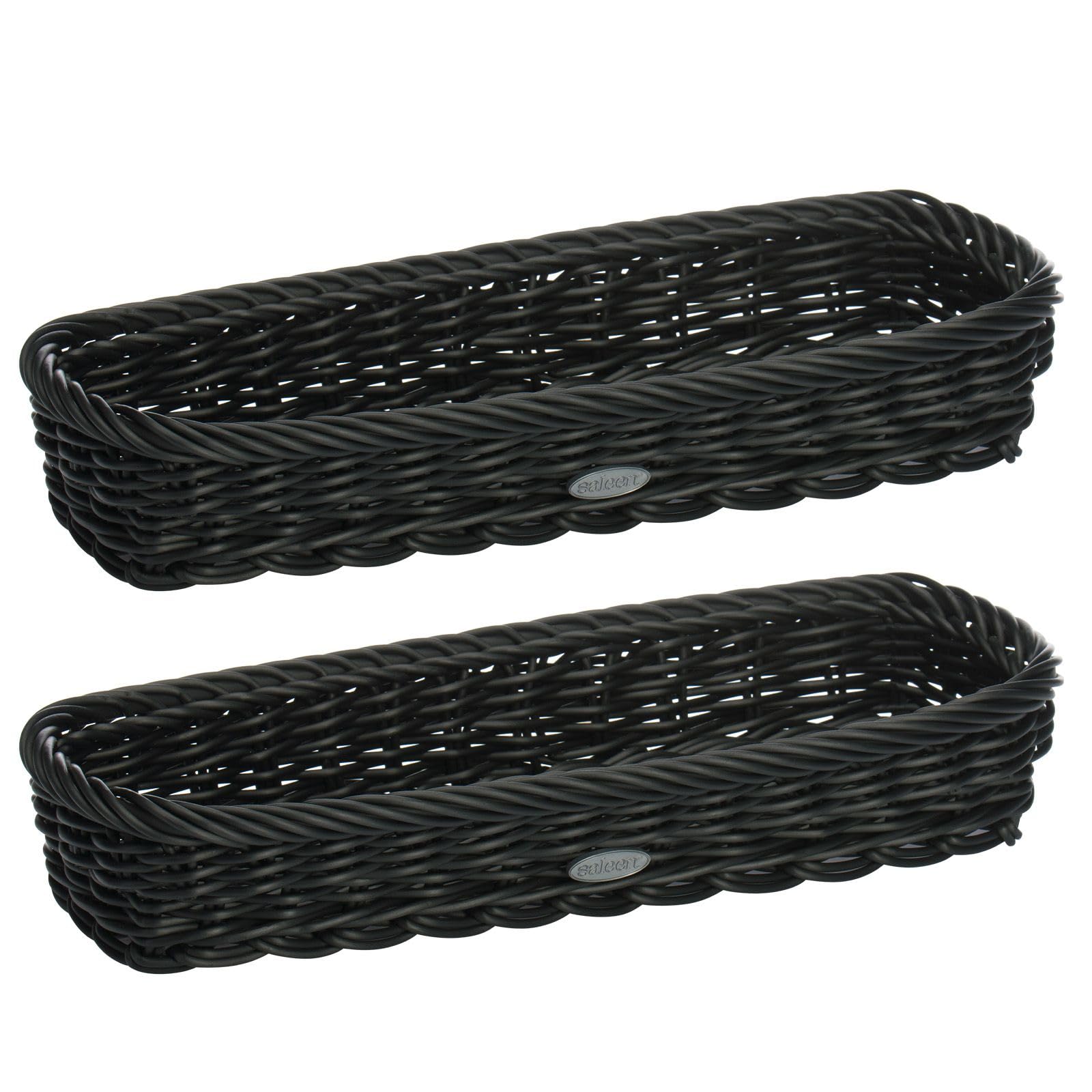 Panier à couverts Westmark tressé haut de gamme noir Saleen