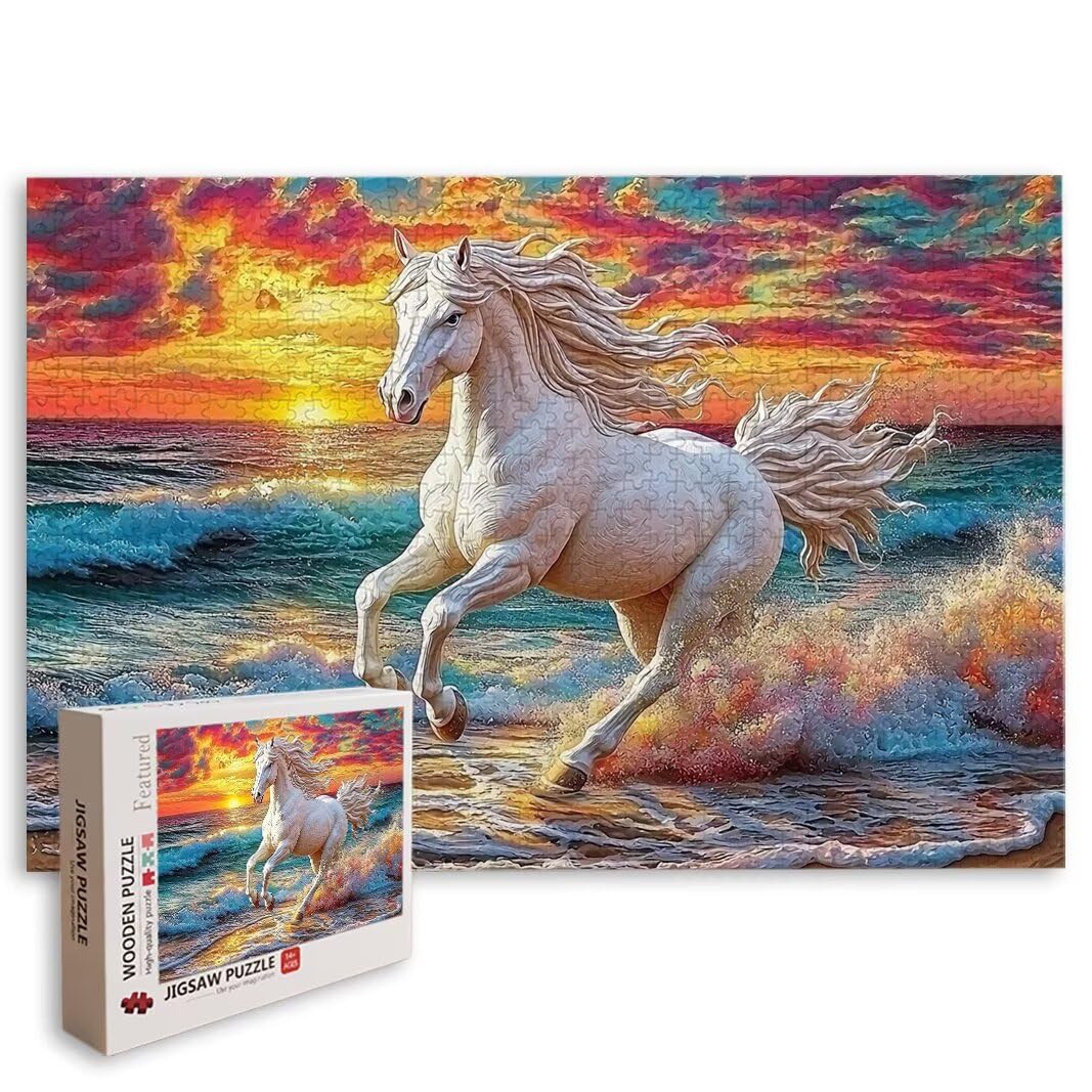 Puzzle 5000 Piezas, Puzzle Caballo, Rompecabezas Adultos, Regalos -8177