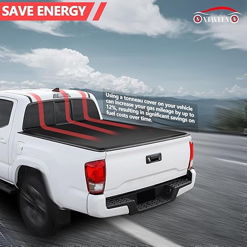 Miniatura 8 de Cubierta enrollable suave para caja de camioneta para Toyota Tundra Fleetside 2000-2006 (no para escalón) de 6.5 pies