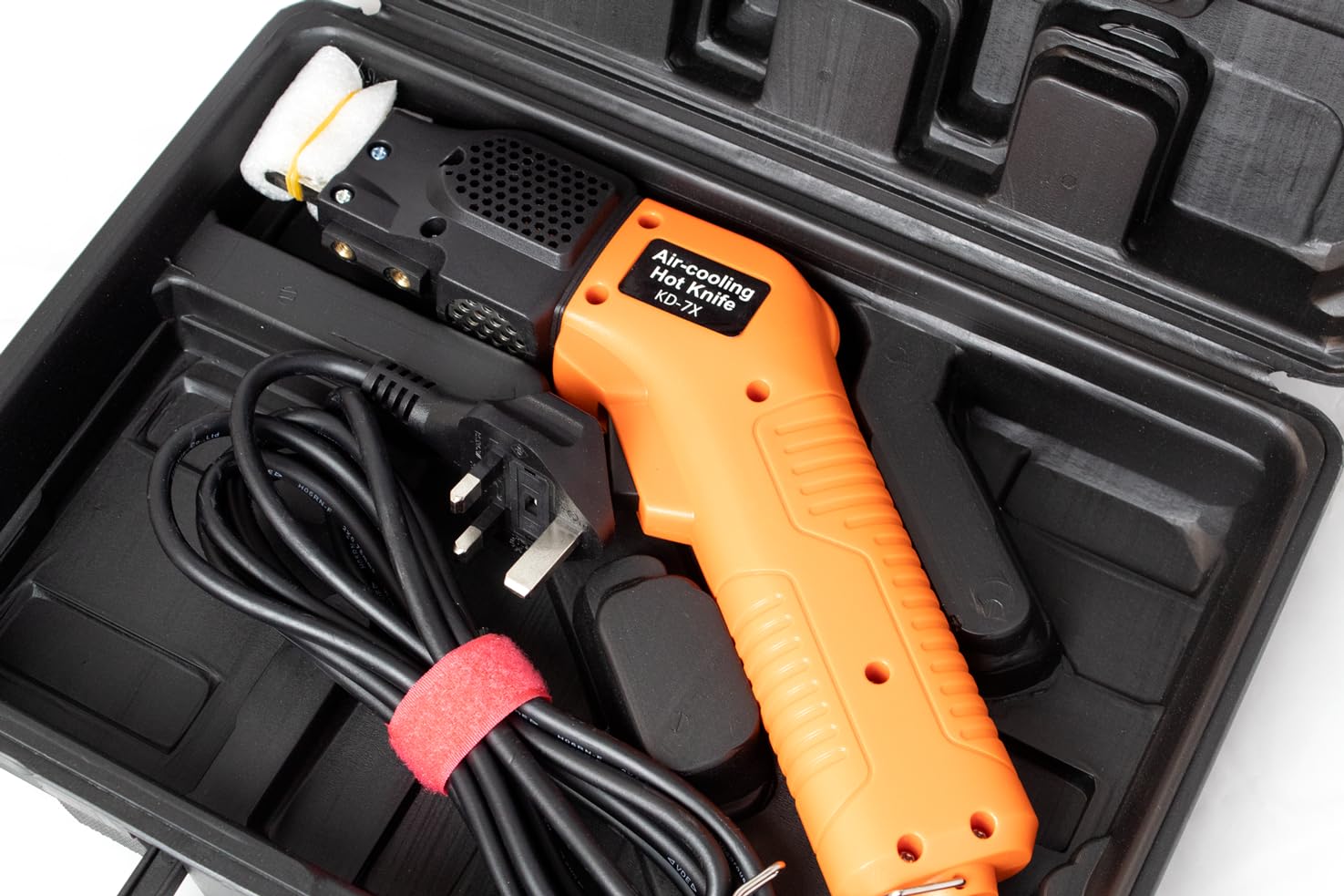 Hand Held KD-7X Premium Hot Knife Foam Cutter, 200mm Blade, Case & Accessories 230V