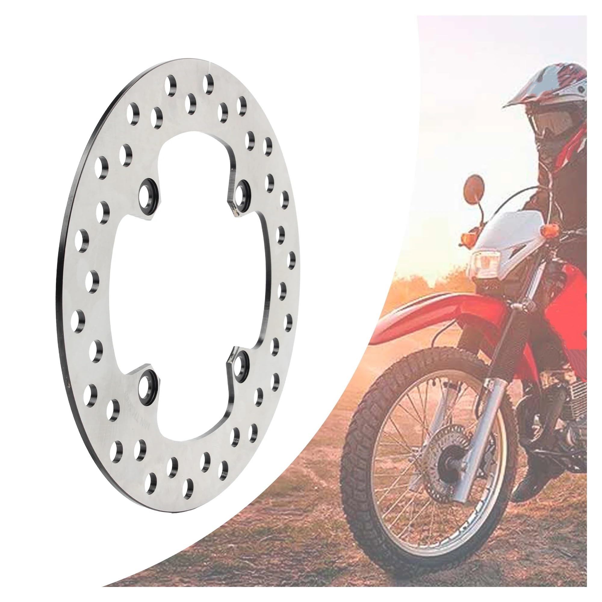 Disco Freno Flotante Disco De Freno Rotor Delantero/Trasero para Motocicleta para XLV 125 CC para Varadero, TRX400X 400, TRX400EX 250 Y XR Accesorios(Front)