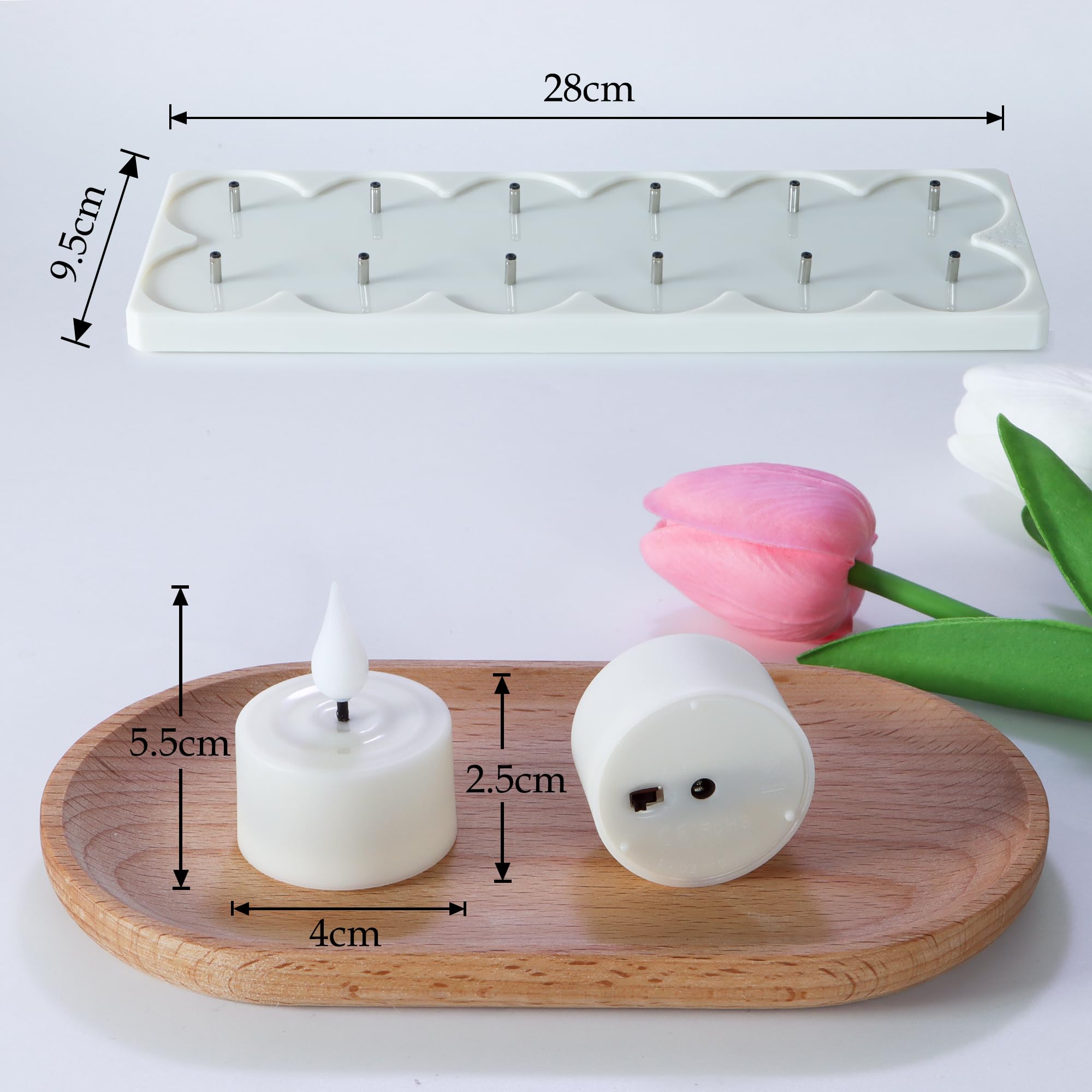 FREEPOWER 6pcs Rechargeable LED Tea Lights Colour Changing With Remote - View #13