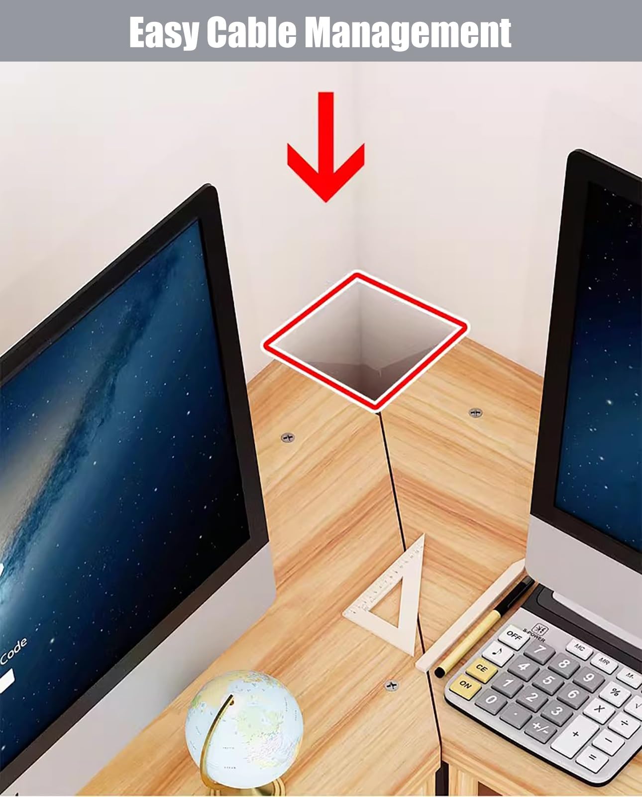 supporto da scrivania per computer, Supporto for monitor angolare da scrivania