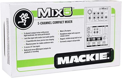 Miniatura 6 de Mezclador compacto de 5 canales Mackie Mix5, negro