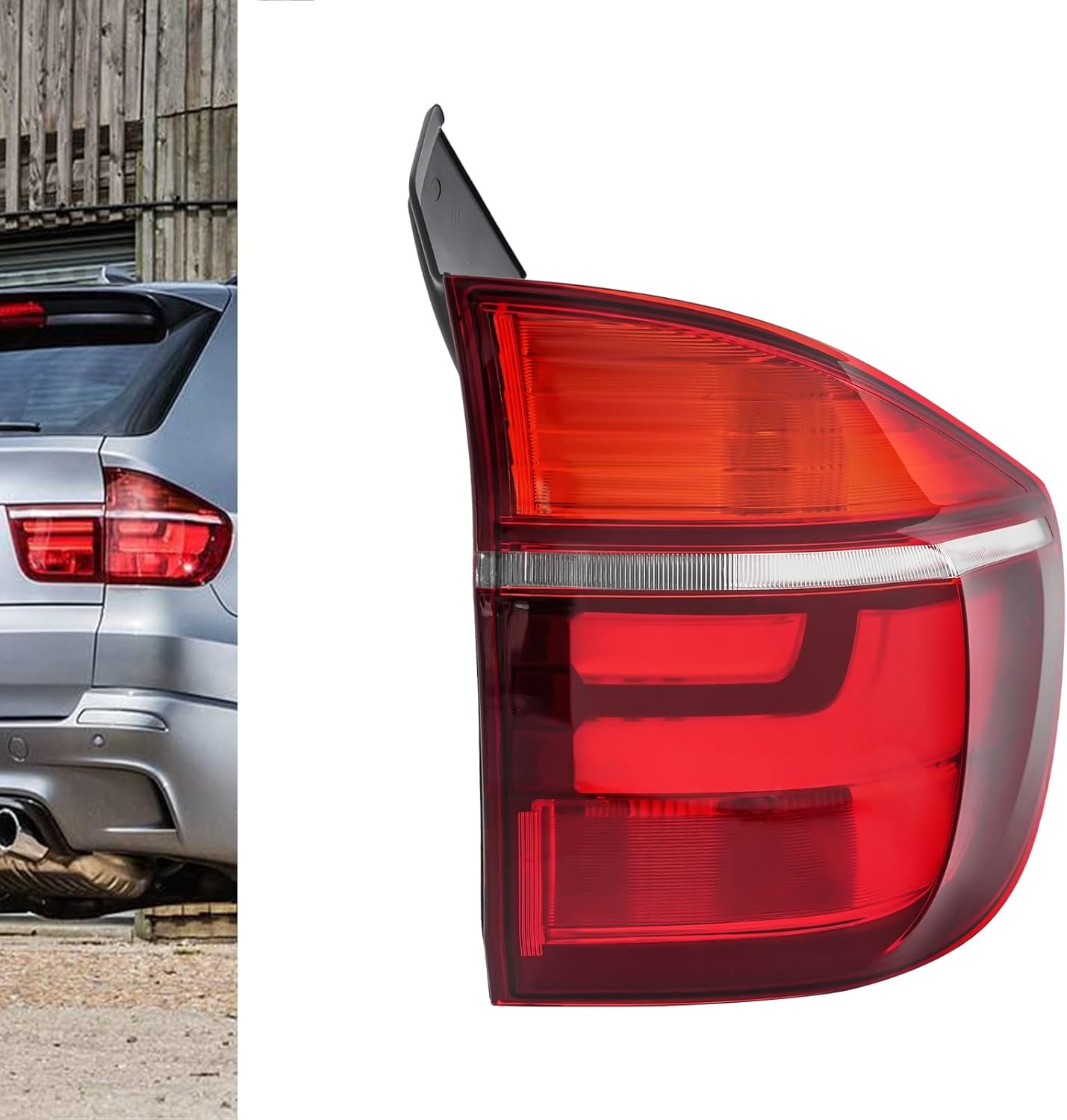 Taillight Compatible with 2011 2012 2013 BMW X5 E70 35d.35i Premium Model 35i.35i Sport 50i Model Rear LED Taillamps Automotive Passenger Replcement Vehicle Assembly (Right/RH)