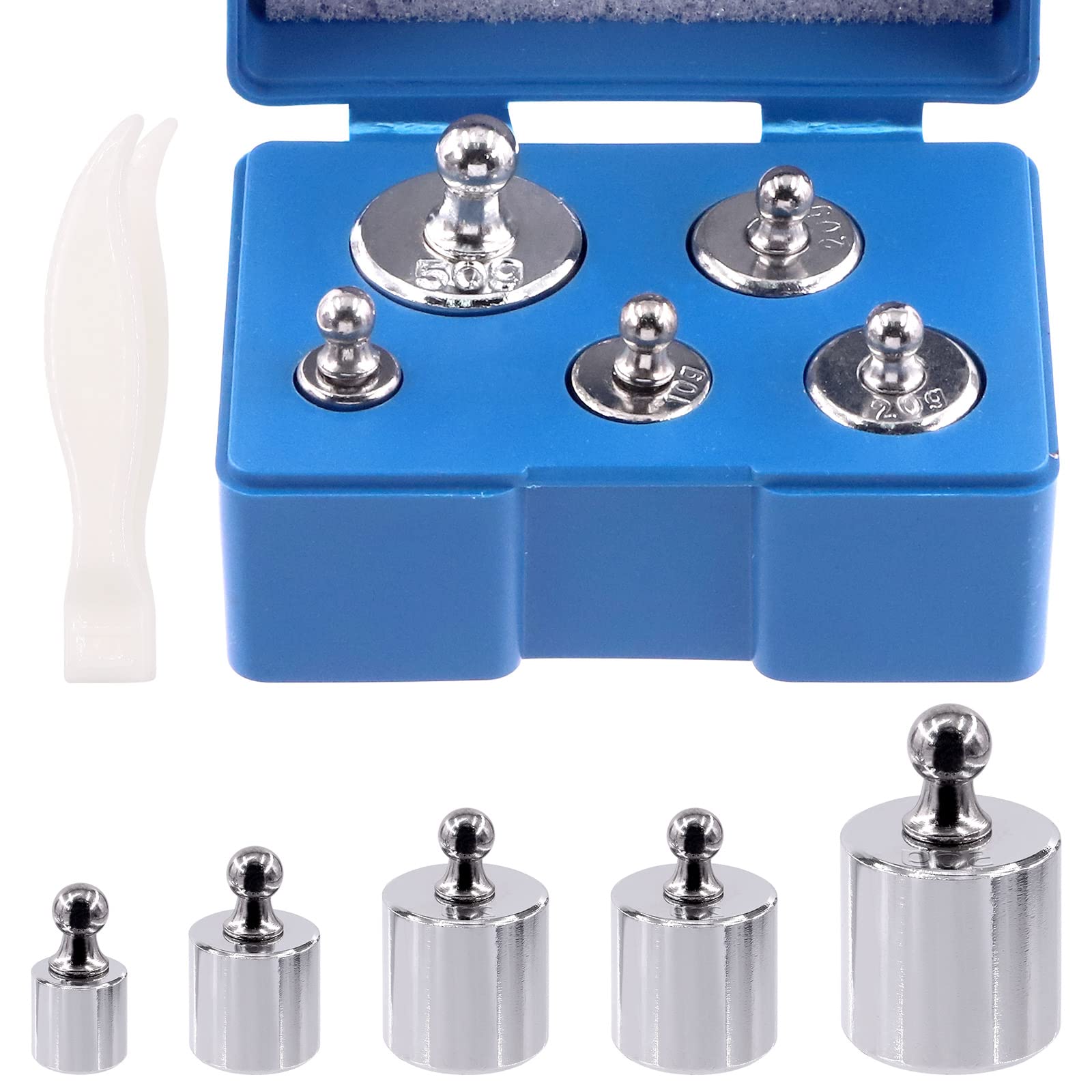 Buy Tanstic 6Pcs Precision Calibration Weight Set, 1 x 50g, 2 x 20g, 1