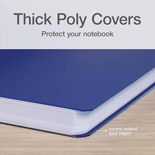 Miniatura 2 de Oxford Cuadernos de espiral de polietileno, libro pequeño de 5.7 x 8.5 pulgadas, cubierta de polietileno gruesa, papel blanco, regla universitario,