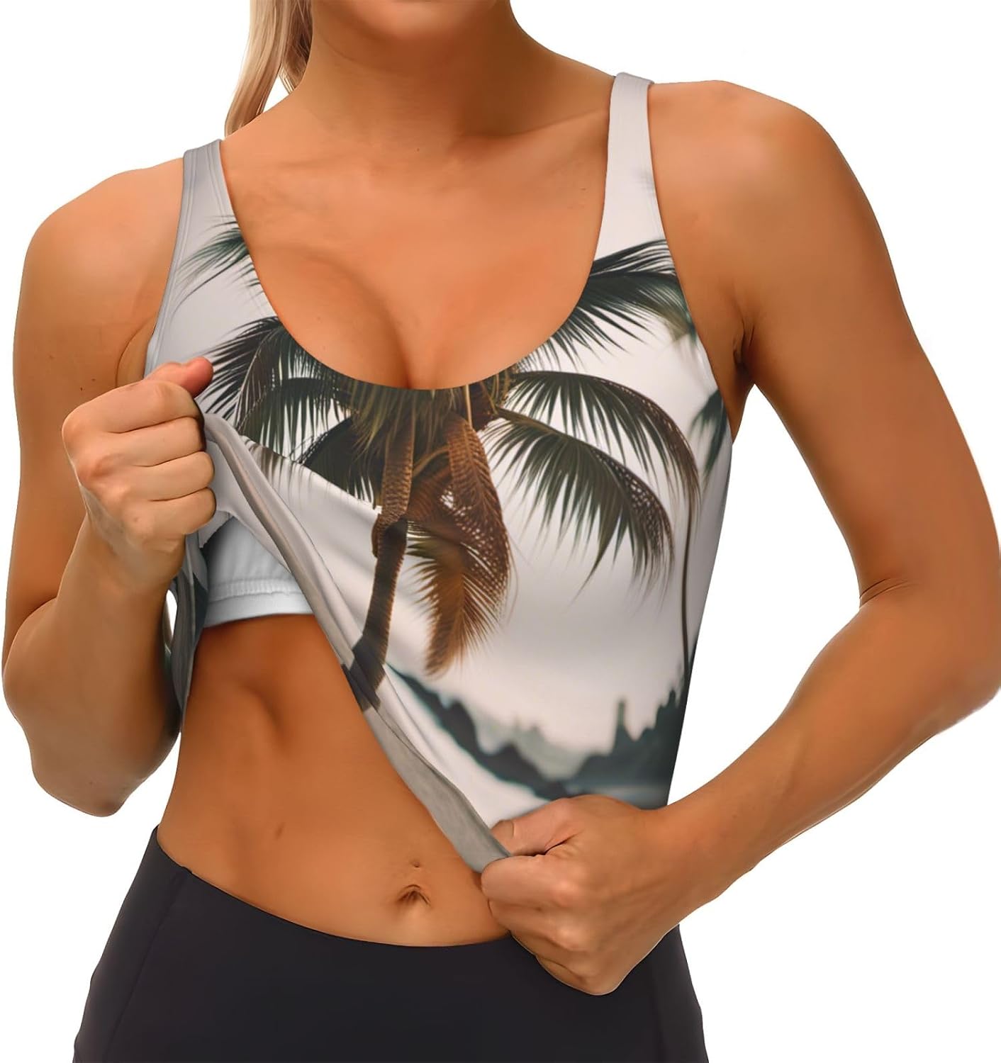Cartoon Pigeon Print Sports Bra for Women,Padded,Racerback,Perfect for Yoga,Workout and Running
