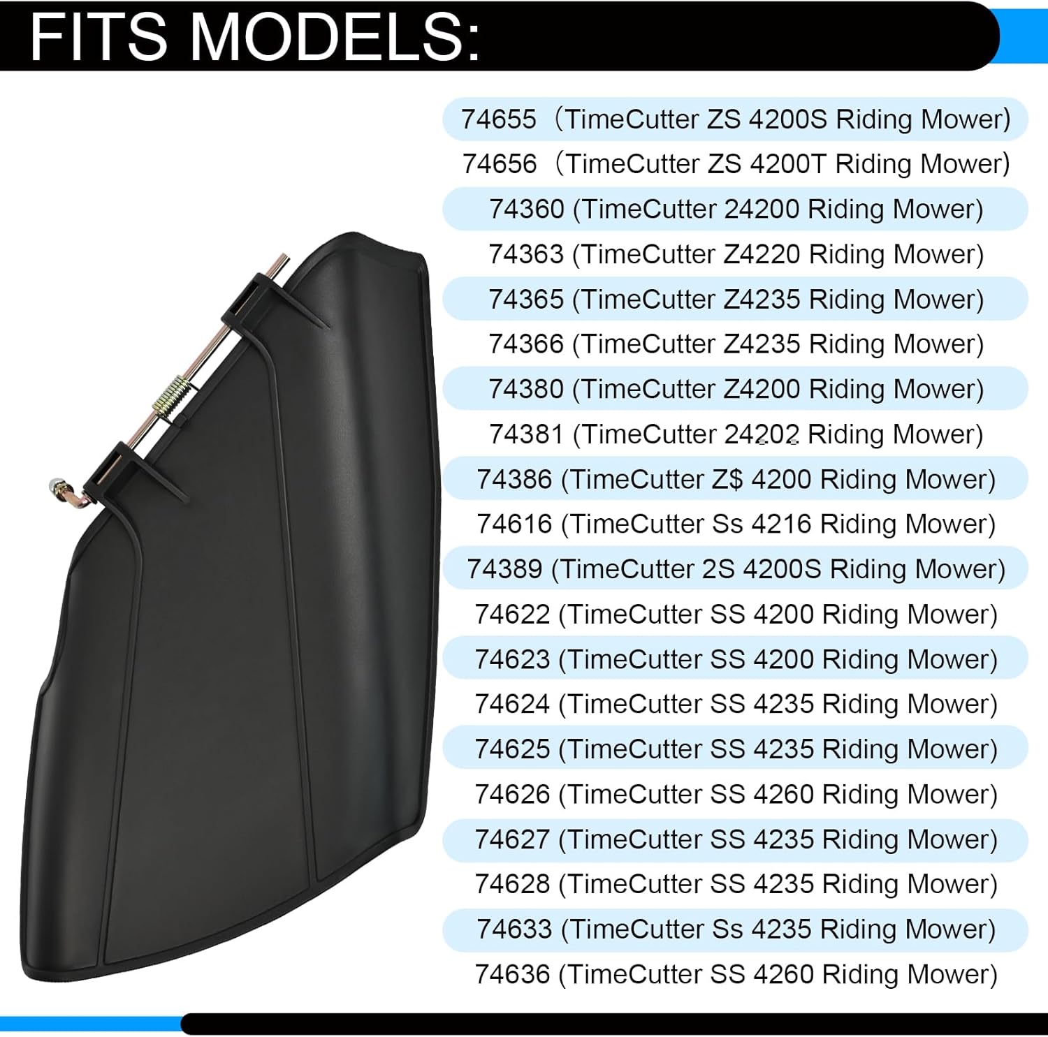 112-3951 Deflector Chute Fits for Toro TIMECUTTER Z4200 Z4202 Z4220 Z4235 ZS4200S ZS4200T SW4200 SS4200 SS4216 SS4235 SS4260 W/Hardware Deflector Grass Lawnmower Lawn Mower Replacement Parts 42 Inch