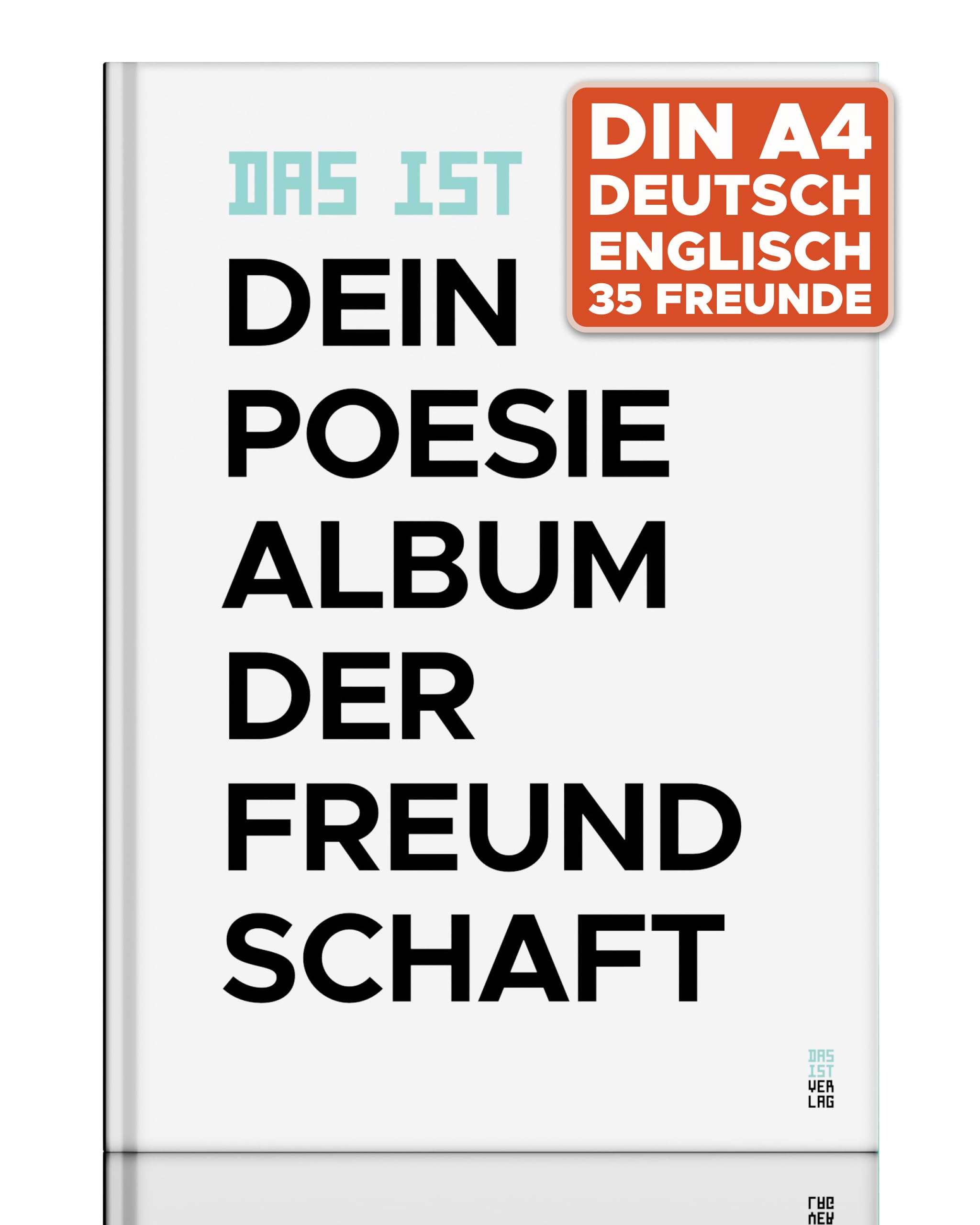 Friendship Book for Adults: DAS IST Dein Poetry Album of Friendship - 35 Friends, A4, German & English - Gift for Wedding, Farewell to Colleagues or Birthday-image-7