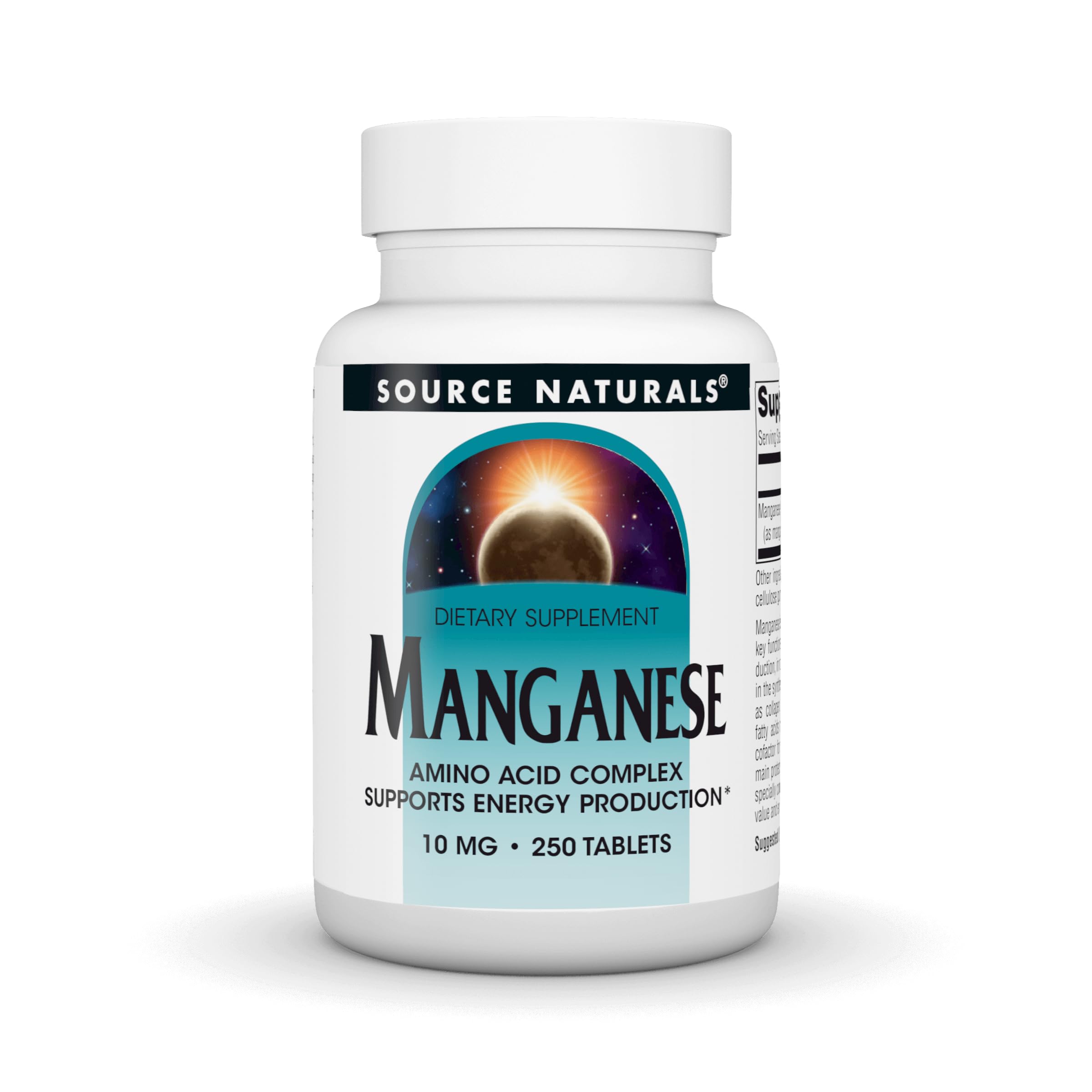 Source Naturals Manganese, 10 mg - 250 Tablets 1 250 Count (Pack of 1)