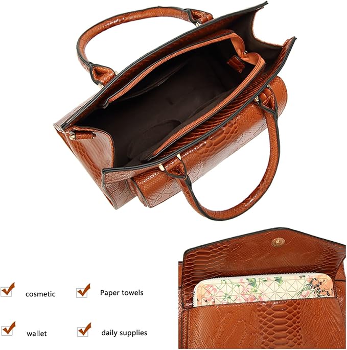 Coolives Dames Handtas met korte hengsel Mini Crossbodytas van PU-leer Kleine Schoudertas Handtassen Tassen Crossbody Handtas voor Dames Rood