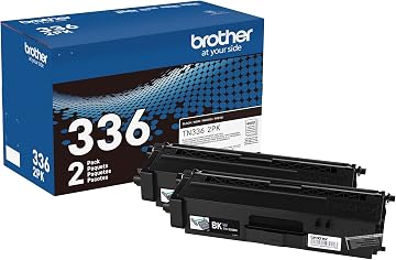 Brother TN336 Original High Yield Laser Toner Cartridge Twin-pack Black 1 Box