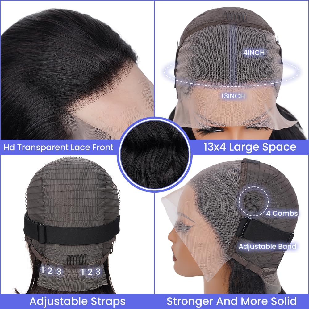 Short fulllace bob wig new technology in caps 2020 Blue Color Short Straight Hair Bob Wigs Non Lace Glueless  main image 4