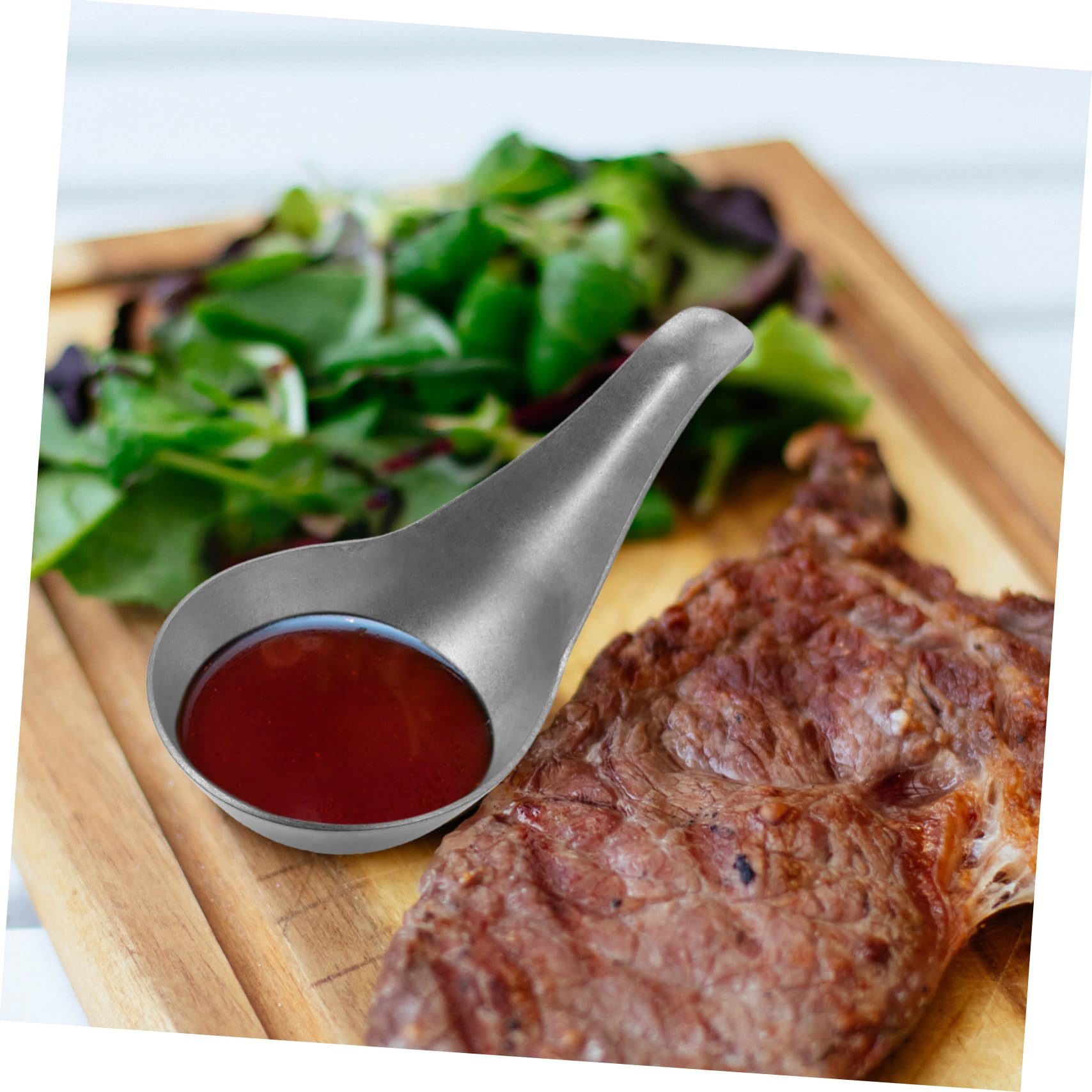 STOBAZA Stainless Steel Spoons Set Ice Tea Dessert Caviar Easy Clean Reusable for Occasions