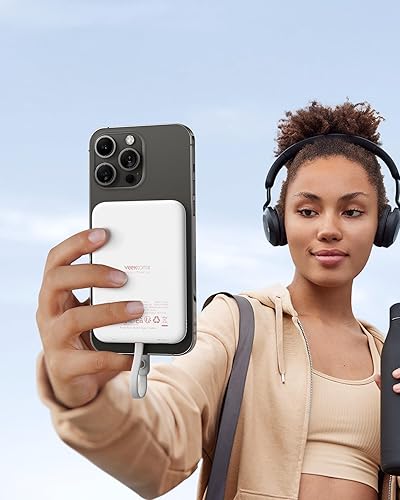 Miniatura 6 de VEEKTOMX Cargador portátil delgado, batería ligera de 5000 mAh con cable integrado para iPhone, batería ultrafina compatible con iPhone