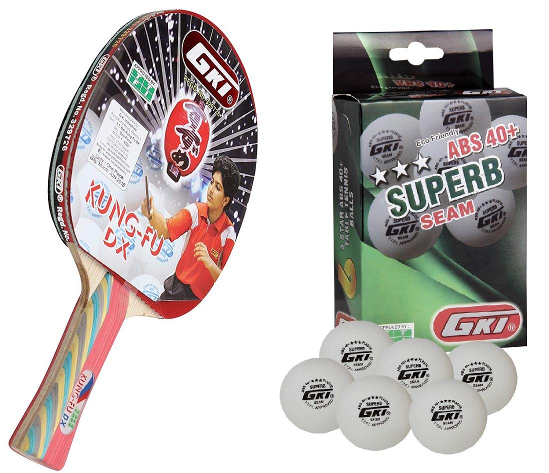 GKI Kung Fu DX Table Tennis Racquet Combo Set (B07HM3VHDX) Amazon Price History, Amazon Price Tracker