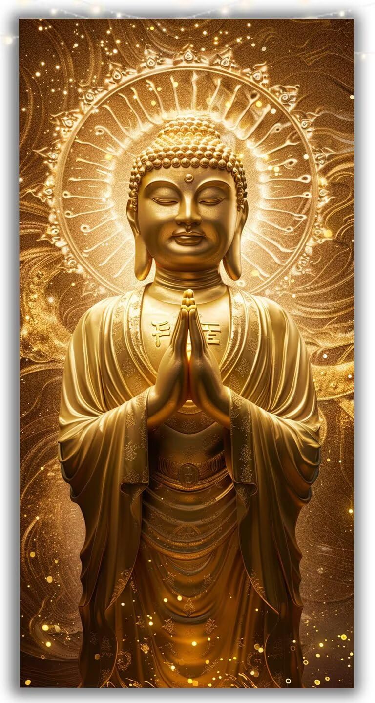 Diamond Painting Kit Completo Statua Diamond Painting Grandi Dimensioni Giallo, 60x120cm DIY Passatempo Adulti, Pittura Diamante, Attività Antistress e Relax, Hobby Meditativo, Regalo Donna Y1-1010