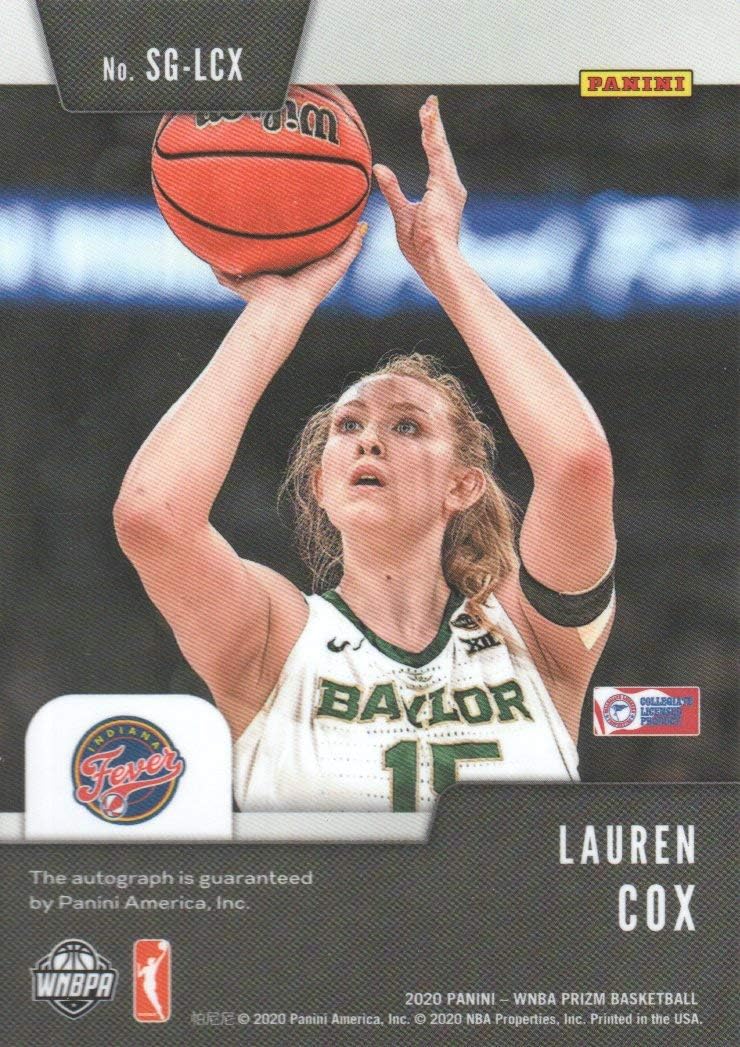 2020 Panini Prizm WNBA Basketball Signatures #SG-LCX Lauren Cox