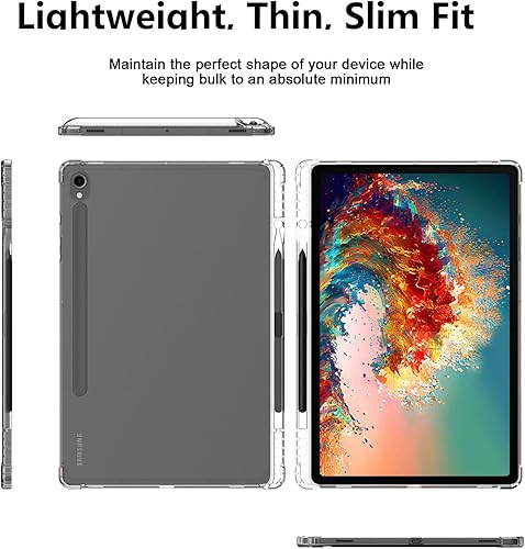 Miniatura 4 de UUcovers Funda transparente para tableta Samsung Galaxy Tab S9 de 11 pulgadas (versión 2023) (modelo SM-X710X716BX718U) con soporte para bolígrafo