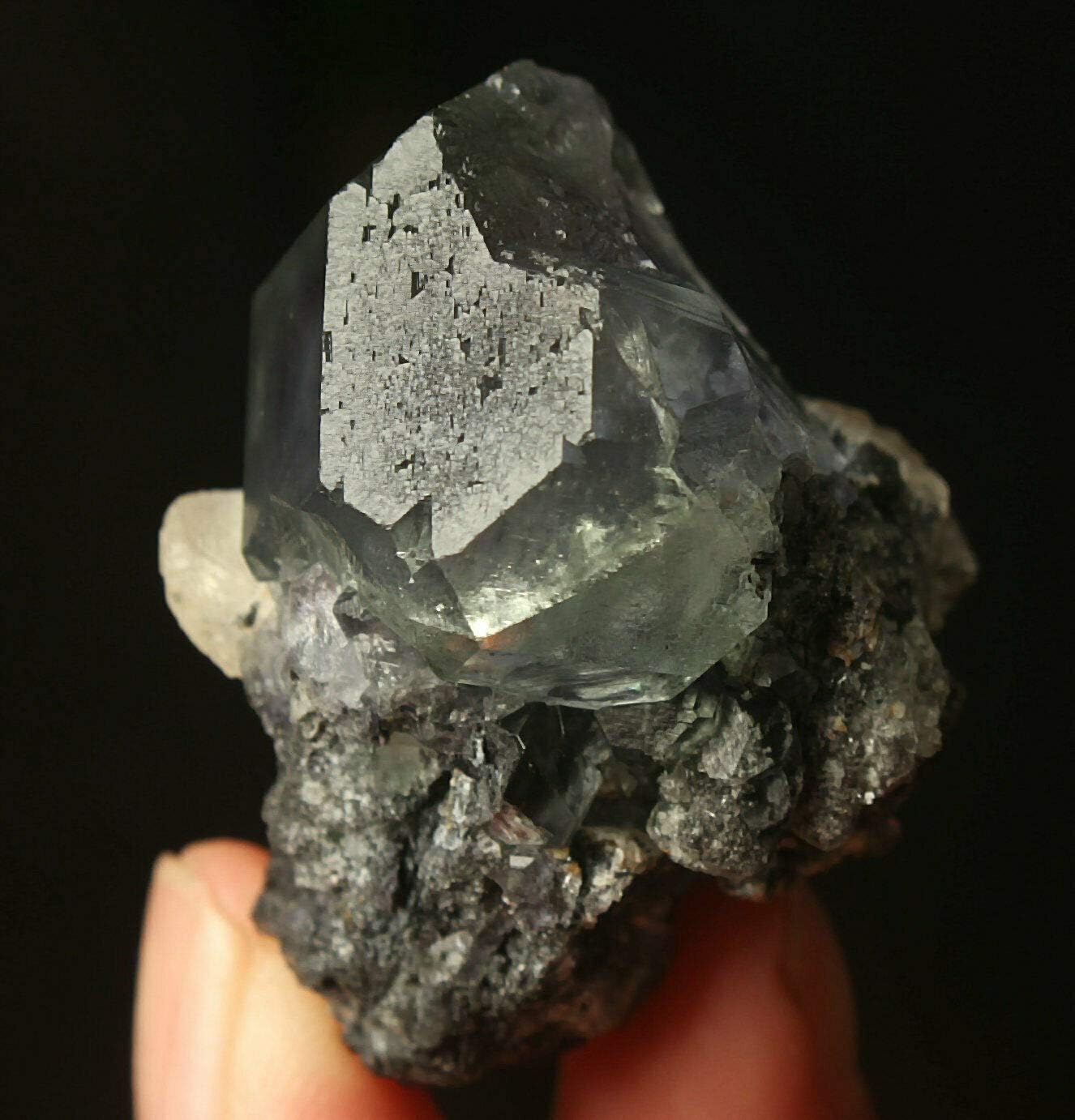 HQRP Rare 165ct 41mm Transparent Green Fluorite Cube w/Clear & Yellow Calcite Crystals Cluster Natural Gemstone Collectible Mineral Rough Specimen - China