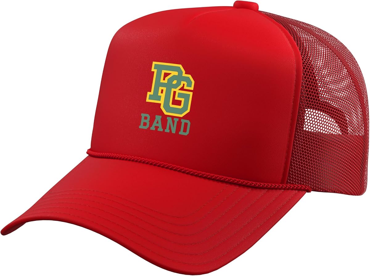 Gorro de camionero Prince George High School Royals Band con espalda de malla ajustable