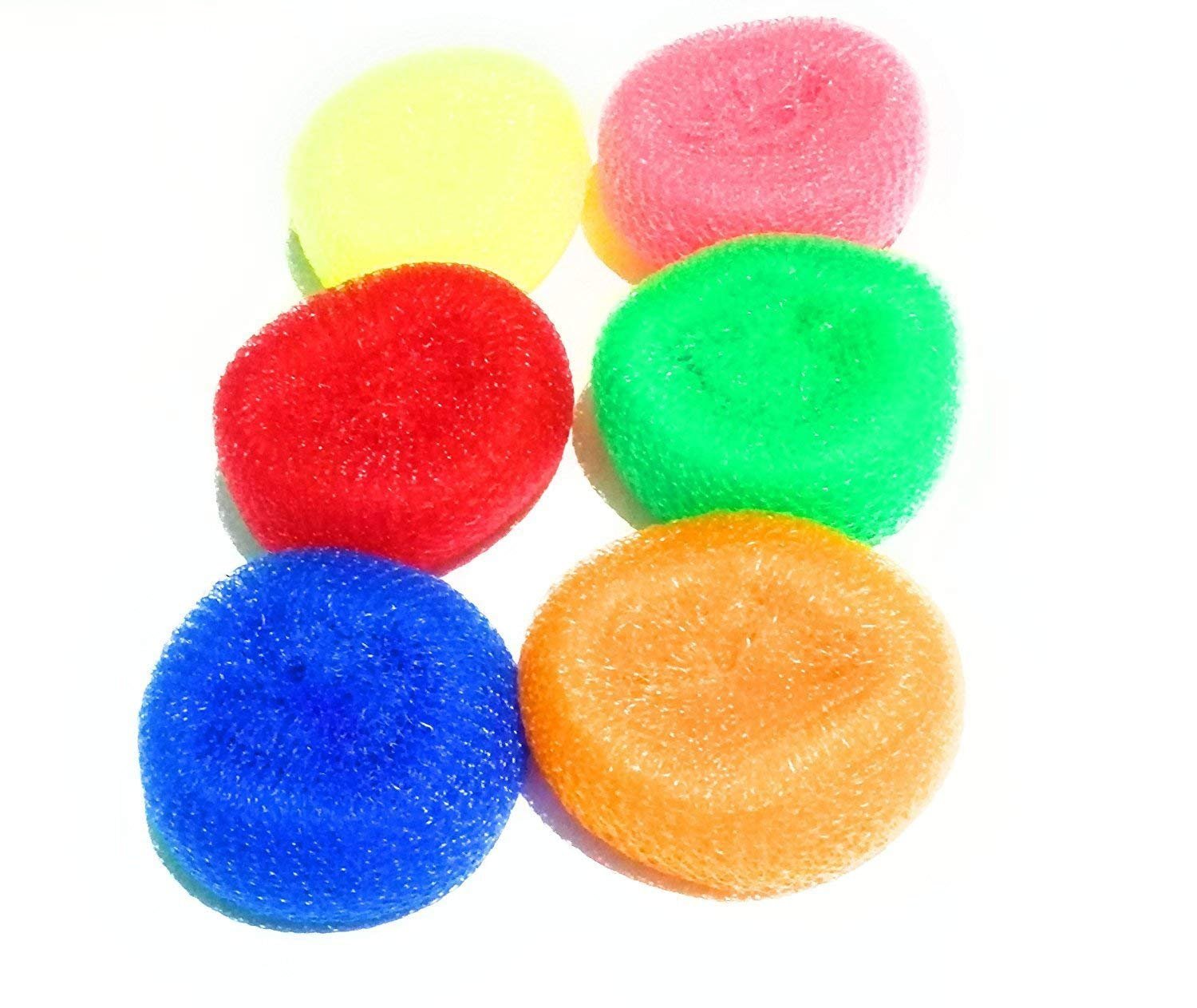HouseYard Plastic Scrubber Round (Set of 6), Nylon Scrubbers for Teflon pots and Pans Cleans up Big Messes with Little Effort Safe for Non-Stick Cookware-image-39