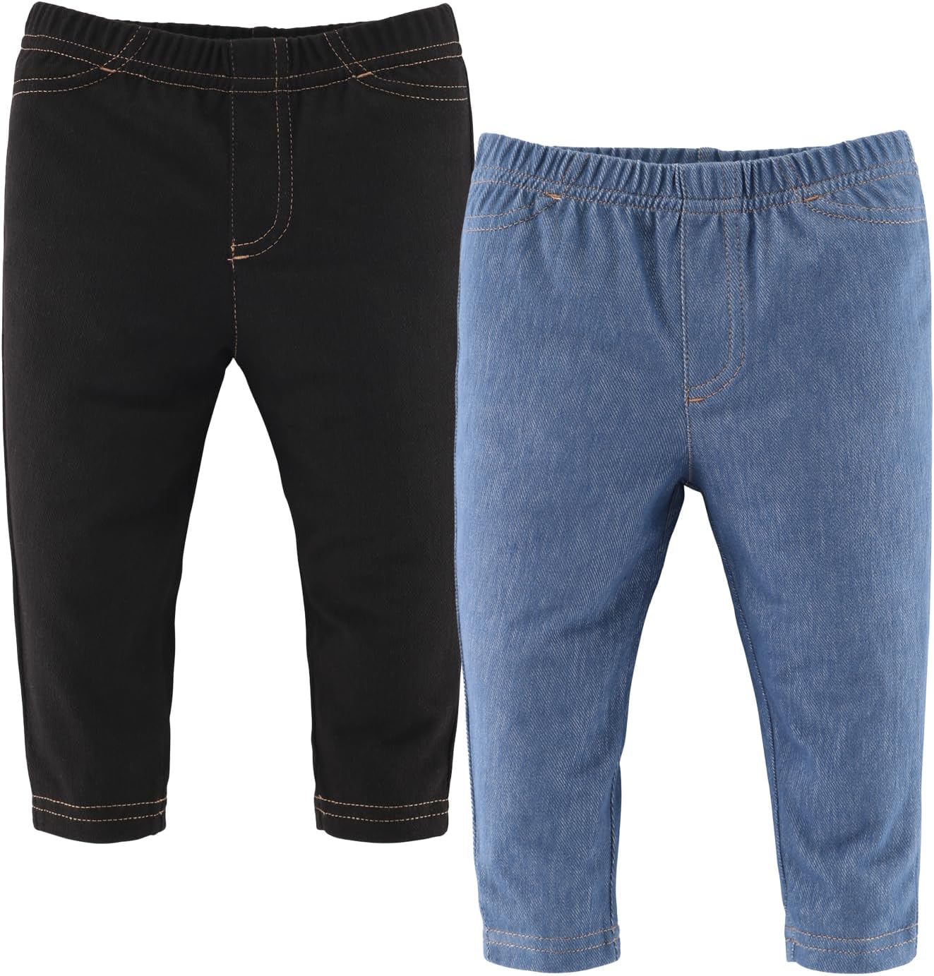 The Peanutshell Baby Boys or Girls Jeggings Set - Soft Stretchy Pants Boy & Girl Leggings, Infant and Toddler Clothes - Denim - Image 5