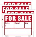 BAZIC Products For Sale Sign (2-Line), 9 x 12 in, Weather Resistant, for Yards Windows Real Estate, 4 Pack