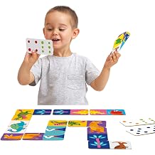 Banana Panda Let's Play Dino Dominoes 2+ Dinosaur Toy for Toddlers from 2 Years - Educational Learning Game with Dinosaur