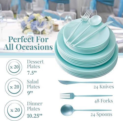 Miniatura 3 de Platos Silver Spoons Party desechables, para ensalada y postre